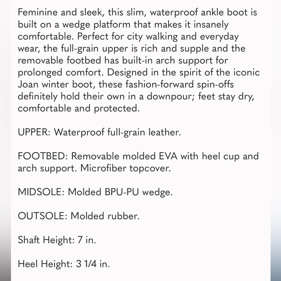 SOREL Joan of Arctic ll Wedge Tobacco Brown Leather Mid Boot Waterproof Bootie - Picture 14 of 14